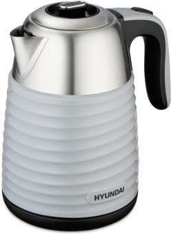 Чайник электрический Hyundai HYK-S4804 1.7л. 2200Вт серый/черный корпус: металл от магазина РЭССИ
