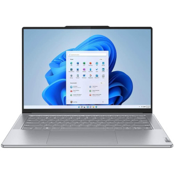 Ноутбук Lenovo Yoga Slim 7 14APU8 Ryzen 7 7840S 16Gb SSD512Gb AMD Radeon 14.5" OLED 2.9K (2944x1840) Windows 11 Home l.grey WiFi BT Cam (83AA001ERU) от магазина РЭССИ