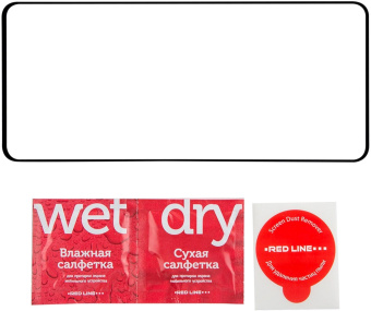 Защитное стекло для экрана Redline черный для Infinix Note 40 2.5D 1шт. (УТ000038580) от магазина РЭССИ