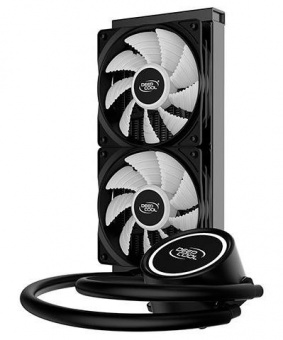 Система водяного охлаждения Deepcool GAMMAXX L240T Soc-AM4/1151/1200/1700 4-pin 18-30dB Al+Cu 200W 1238gr LED Ret от магазина РЭССИ