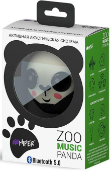 Колонка порт. Hiper Zoo Music Music Панда белый/черный 3W 1.0 BT 10м 400mAh (без.бат) (H-OZ1) от магазина РЭССИ
