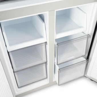 Холодильник Hyundai CM45043F 3-хкамерн. черная сталь от магазина РЭССИ