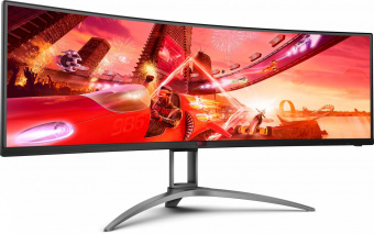 Монитор AOC 48.8" Gaming AG493QCX черный VA LED 1ms 32:9 HDMI M/M матовая HAS Piv 400cd 178гр/178гр 3840x1080 FreeSync Premium DP WF USB 14.4кг от магазина РЭССИ