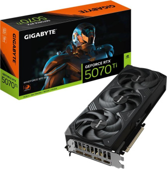 Видеокарта Gigabyte PCI-E 5.0 GV-N507TWF3-16GD 1.0 NVIDIA GeForce RTX 5070TI 16Gb 256bit GDDR7 2497/28000 HDMIx1 DPx3 HDCP Ret от магазина РЭССИ