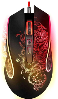 Мышь Defender Venom GM-640L черный оптическая 7200dpi USB 7but (52640) от магазина РЭССИ