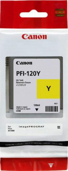 Картридж струйный Canon PFI-120 Y 2888C001 желтый (130мл) для Canon imagePROGRAF TM-200/205 от магазина РЭССИ