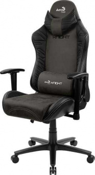 Кресло игровое Aerocool KNIGHT FUZE DUSK Iron Black черный сиденье черный эко.кожа/ткань крестов. от магазина РЭССИ