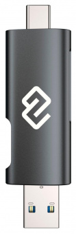 Устройство чтения карт памяти USB 2.0/Type C Digma CR-СU2520-G серый от магазина РЭССИ