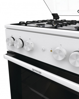 Плита Комбинированная Gorenje GK5A21WH белый/черный (стеклянная крышка) реш.сталь от магазина РЭССИ