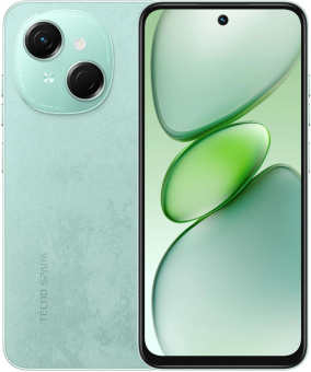 Смартфон Tecno Spark Go 1 128Gb 4Gb зеленый моноблок 3G 4G 2Sim 6.67" 720x1600 Android 14 Go 13Mpix 802.11 a/b/g/n/ac GPS GSM900/1800 Protect microSD max1024Gb от магазина РЭССИ