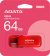 Картинка Флеш Диск A-Data 64GB UV240 AUV240-64G-RRD USB2.0 красный от магазина РЭССИ Флеш Диск A-Data 64GB UV240 AUV240-64G-RRD USB2.0 красный от магазина РЭССИ