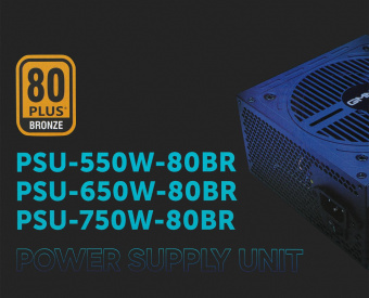 Блок питания GMNG ATX 650W PSU-650W-80BR 80+ bronze (24+4+4pin) APFC 120mm fan 6xSATA RTL от магазина РЭССИ