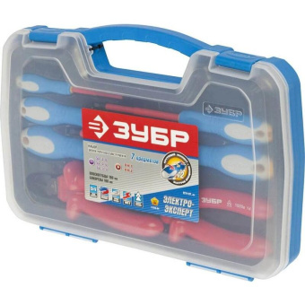 Набор диэлектрического губцевого инструмента ЗУБР Профессионал 7 предм. 2214-H7_z01 от магазина РЭССИ
