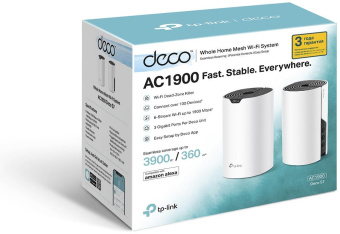 Бесшовный Mesh роутер TP-Link Deco S7 AC1900 10/100/1000BASE-TX белый (упак.:2шт) от магазина РЭССИ