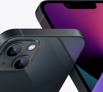 Смартфон Apple A2634 iPhone 13 256Gb 4Gb темная ночь моноблок 3G 4G 2Sim 6.1" 1170x2532 iOS 16 12Mpix 802.11 a/b/g/n/ac/ax NFC GPS GSM900/1800 GSM1900 TouchSc Protect от магазина РЭССИ