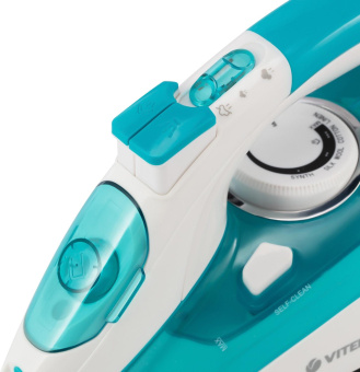Утюг Vitek VT-8355 2600Вт бирюзовый/белый от магазина РЭССИ