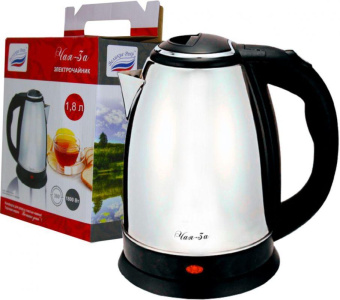 Чайник электрический Великие Реки Чая-3А 1.8л. 1500Вт серебристый корпус: металл от магазина РЭССИ
