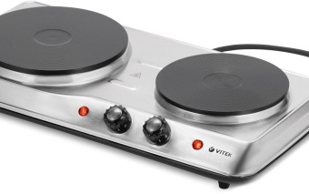 Плита Электрическая Vitek VT-3702 стальной (настольная) от магазина РЭССИ