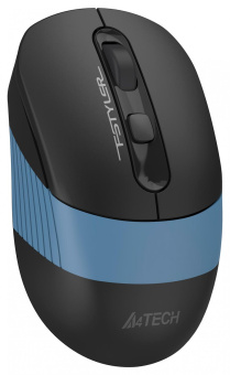 Мышь A4Tech Fstyler FB10C черный/синий оптическая (2400dpi) беспроводная BT/Radio USB (4but) от магазина РЭССИ