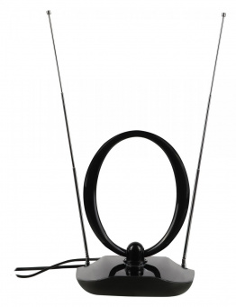 Антенна телевизионная Hyundai H-TAI400 30дБ активная черный каб.:1.85м от магазина РЭССИ