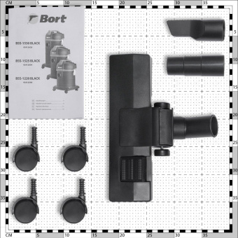 Строительный пылесос Bort BSS-1530 1500Вт (уборка: сухая/влажная) черный от магазина РЭССИ