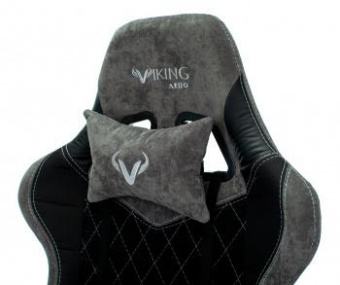 Кресло игровое Zombie VIKING 7 KNIGHT Fabric черный текстиль/эко.кожа с подголов. крестов. металл от магазина РЭССИ