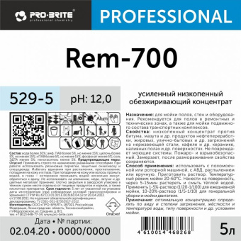 Усиленный низкопенный обезжиривающий концентрат Pro-Brite REM-700 5 л 529-5 от магазина РЭССИ