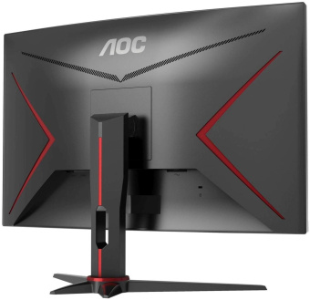 Монитор AOC 27" Gaming CQ27G2SE/BK черный/красный VA LED 16:9 HDMI матовая HAS Piv 250cd 2560x1440 165Hz FreeSync Premium Pro DP Quad 2K (1440p) 5.4кг от магазина РЭССИ