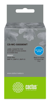 Картридж ленточный Cactus CS-MC-500595WT черный для Brady BMP-41/BMP-51/BMP-53-PC-Linked от магазина РЭССИ