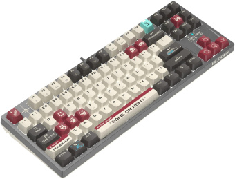 Клавиатура A4Tech Bloody S87 Pixels Red механическая серый/белый USB Multimedia for gamer LED (S87 PIXELS) от магазина РЭССИ