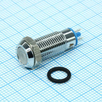 Индикаторная лампа 8мм 12V LED белый от магазина РЭССИ