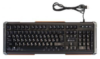 Клавиатура Оклик 710G BLACK DEATH черный/серый USB Multimedia for gamer LED от магазина РЭССИ