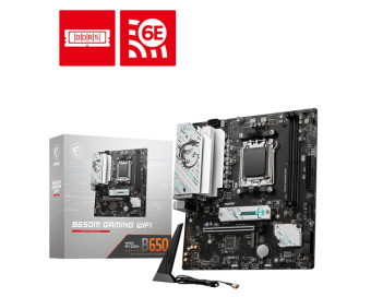 Материнская плата MSI B650M GAMING WIFI SocketAM5 AMD B650 2xDDR5 mATX AC`97 8ch(7.1) 2.5Gg RAID+VGA+HDMI+DP от магазина РЭССИ