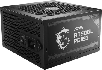Блок питания MSI ATX 750W MAG A750GL PCIE5 Gen.5 80+ gold (20+4pin) APFC 120mm fan 8xSATA Cab Manag RTL от магазина РЭССИ