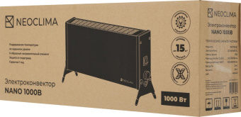 Конвектор Neoclima Nano 1000Вт черный от магазина РЭССИ