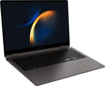 Ноутбук Samsung Galaxy book 3 360 NP754 Core i7 1360P 16Gb SSD512Gb Intel Iris Xe graphics 15.6" AMOLED Touch FHD (1920x1080) Windows 11 Professional dk.grey WiFi BT Cam (NP754QFG-KA1IT) от магазина РЭССИ