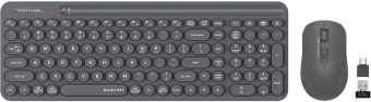 Клавиатура + мышь A4Tech Fstyler FG3300 Air клав:серый мышь:серый USB беспроводная slim Multimedia от магазина РЭССИ
