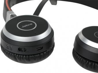 Наушники с микрофоном Jabra Evolve 65 SE черный накладные BT оголовье (6599-833-309) от магазина РЭССИ