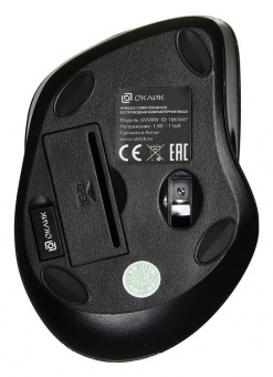 Мышь Оклик 695MW черный/серебристый оптическая (1000dpi) беспроводная USB для ноутбука (3but) от магазина РЭССИ