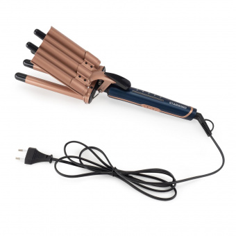 Щипцы Starwind SHS 7049 90Вт макс.темп.:200С покрытие:керамическое синий от магазина РЭССИ