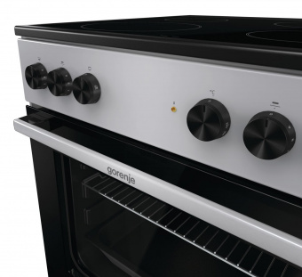 Плита Электрическая Gorenje GEC6A11SG серый стеклокерамика (без крышки) от магазина РЭССИ