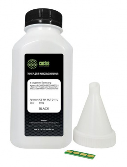 Тонер Cactus CS-RK-MLT-D111L черный флакон 60гр. (в компл.:чип) для принтера Samsung Xpress M2022/M2020/M2021/M2020W/M2070/M2070FW от магазина РЭССИ