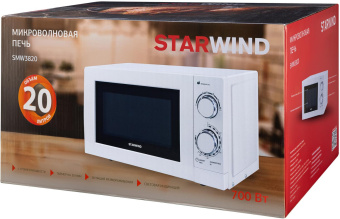 Микроволновая Печь Starwind SMW3820 20л. 700Вт белый от магазина РЭССИ