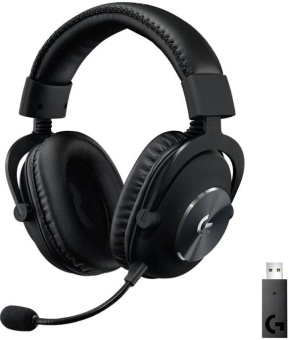 Наушники с микрофоном Logitech G Pro X Lightspeed черный 2м мониторные Radio оголовье (981-000908) от магазина РЭССИ