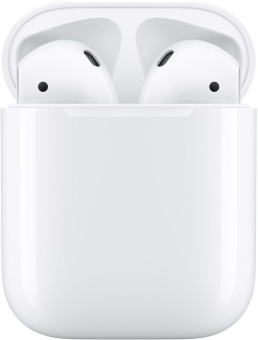 Гарнитура вкладыши Apple AirPods 2 A2032,A2031,A1602 белый беспроводные bluetooth в ушной раковине (MV7N2ZM/A) от магазина РЭССИ