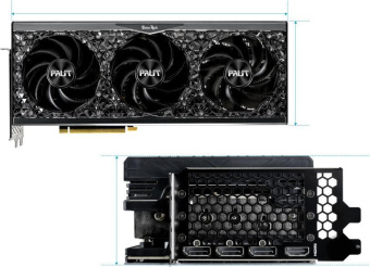 Видеокарта Palit PCI-E 4.0 RTX4070Ti GAMEROCK NVIDIA GeForce RTX 4070TI 12288Mb 192 GDDR6X 2310/21000 HDMIx1 DPx3 HDCP Ret от магазина РЭССИ