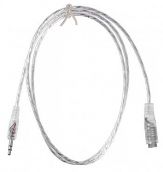 Кабель-удлинитель аудио Buro Jack 3.5 (m)/Jack 3.5 (f) 1м. прозрачный (CAB025-1M) от магазина РЭССИ