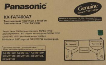 Картридж лазерный Panasonic KX-FAT400A KX-FAT400A7 черный (1800стр.) для Panasonic KX-MB1500/1520 от магазина РЭССИ