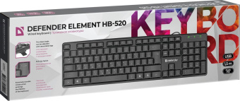 Клавиатура Defender Element HB-520 черный USB от магазина РЭССИ