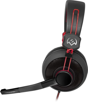 Наушники с микрофоном Sven AP-G777MV черный/красный 1.2м мониторные оголовье (SV-014209) от магазина РЭССИ